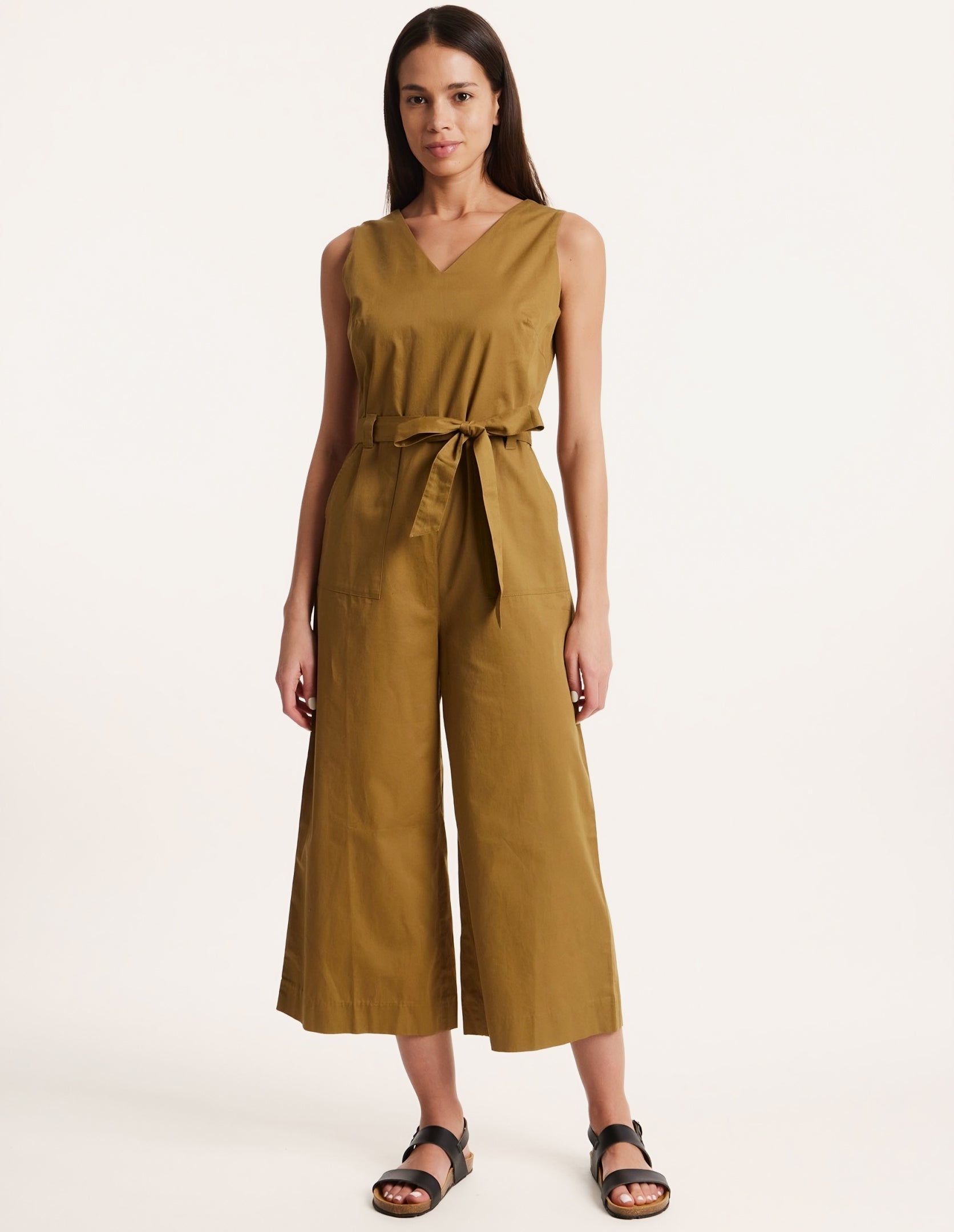 Vesta Jumpsuit in Olive