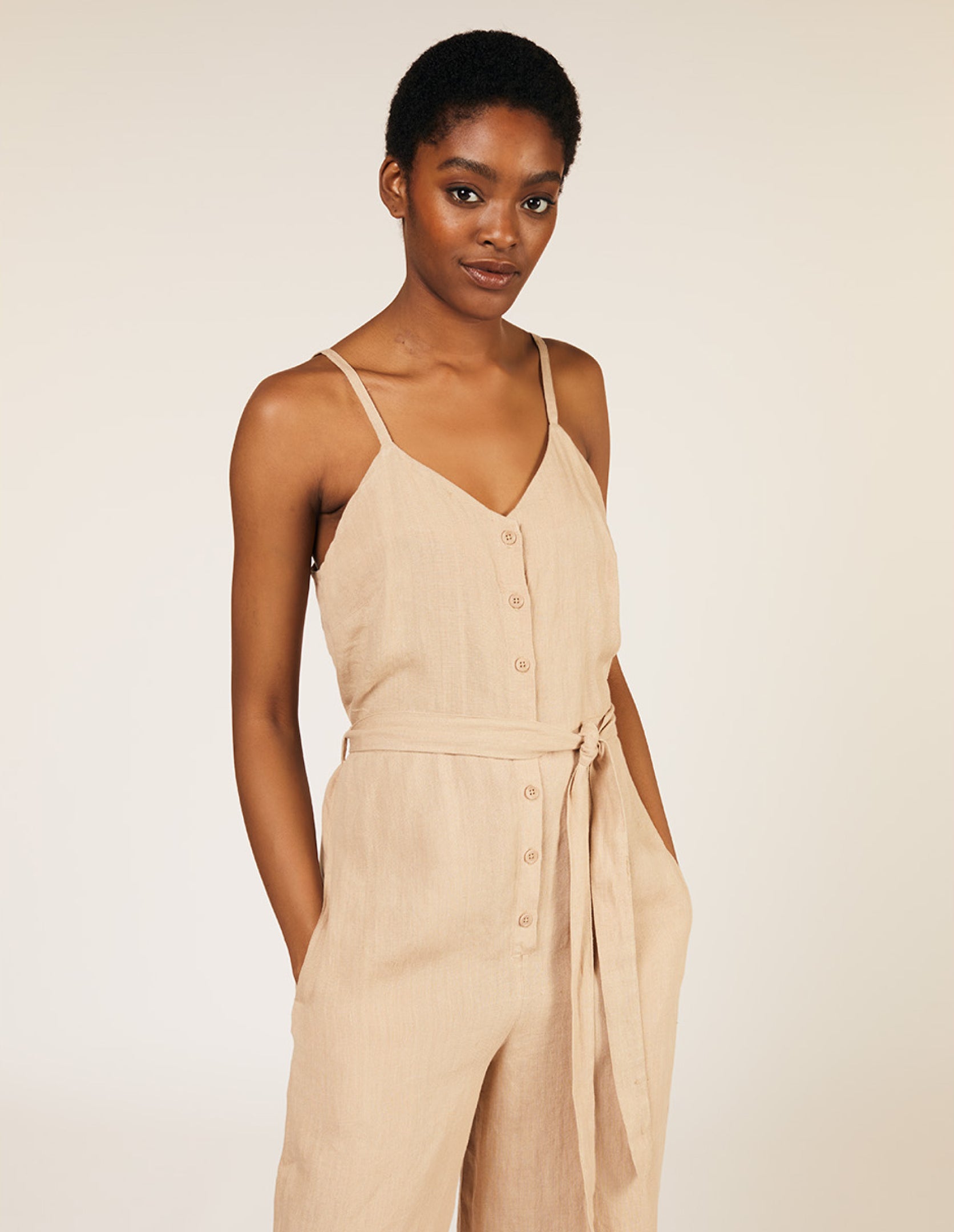 Mariana Linen Jumpsuit