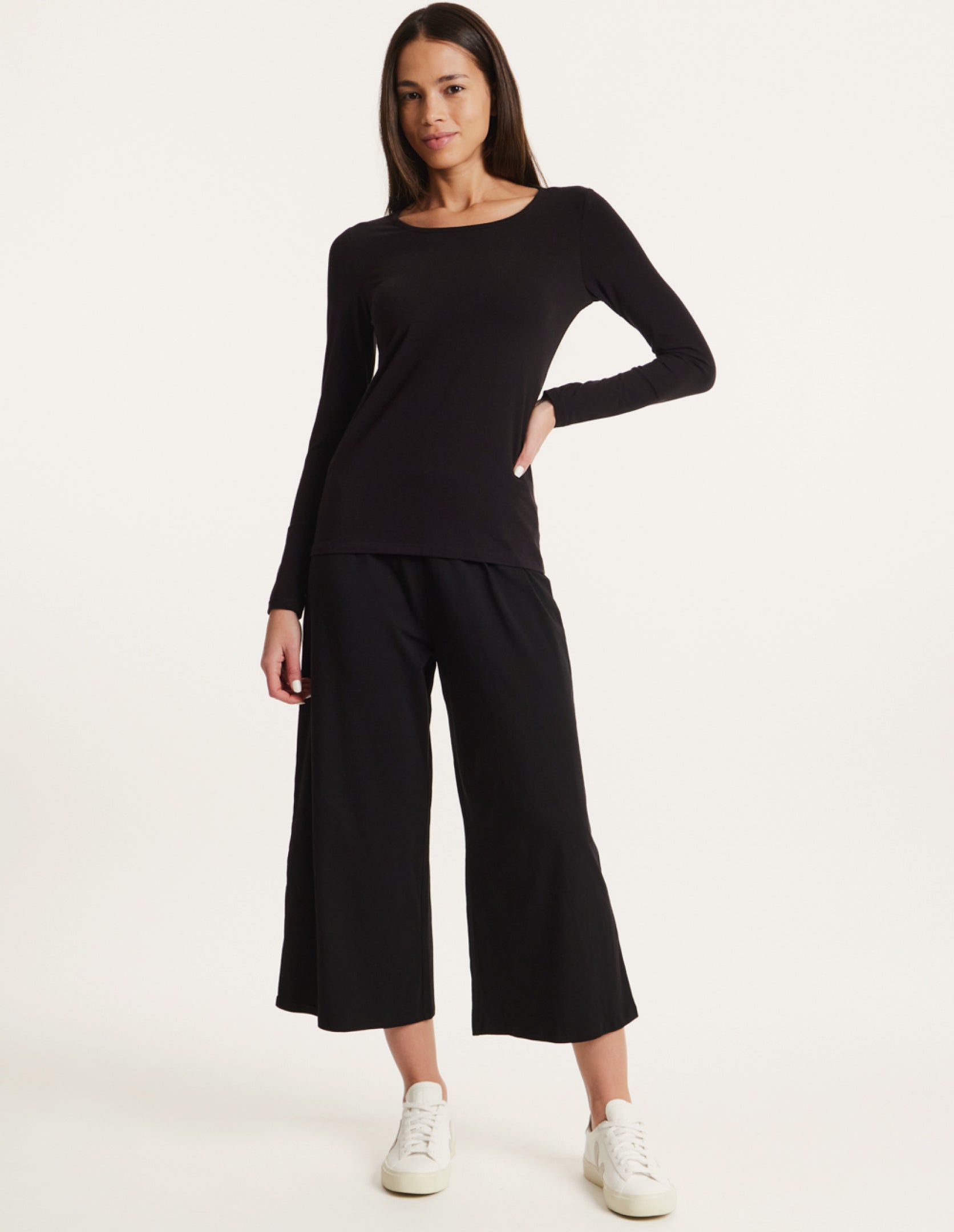 Chandre Trousers in Black Fairtrade Organic Cotton